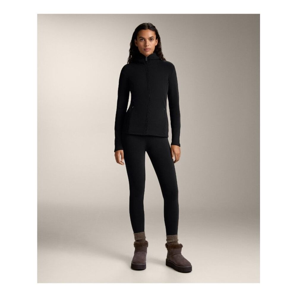 Oysho Womens Leggings Medium Black Ankle High Rise Super Extra Warm Seamless NWT